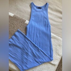 Zara ribbed midi dress
